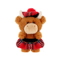 Keel Toys Keeleco Adoptable Highland Cow 10cm Kilt - Heritage Of Scotland -
