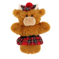 Keel Toys Keeleco Highland Cow Kilt Hand Puppet 27cm - Heritage Of Scotland -
