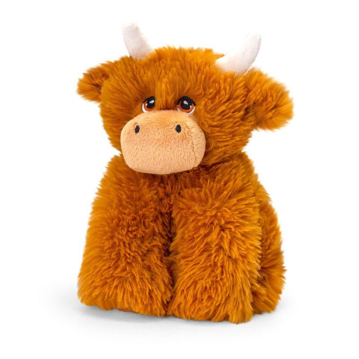 Keel Toys Keeleco Highland Cow Plush Toy 25cm Scottish Gift - Heritage Of Scotland -