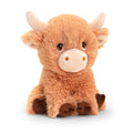 Keel Toys Keeleco Shaggy Cow Plush Toy 18cm - Heritage Of Scotland -