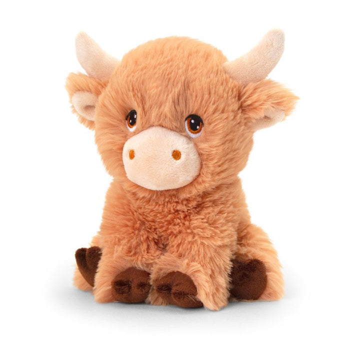 Keel Toys Keeleco Shaggy Cow Plush Toy 25cm - Heritage Of Scotland -