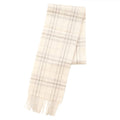 Kids 100% Lambswool Tartan Mini Scarf – Soft Children’s Wool Scarf - Thomson Pale Cream - Heritage Of Scotland -