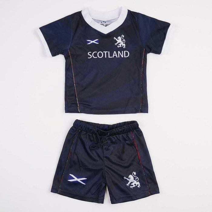 Kids Seyer Scotland Football Suit – Junior Scotland Kit - Heritage Of Scotland - 0 - 6 MONTHS