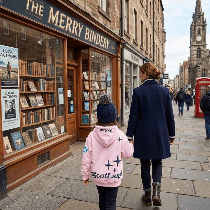 Kids Scotland Pink Hoodie 3D Puff Printed - Sweatshirt with Saltire Design - Heritage Of Scotland - 0 - 1 YEARS