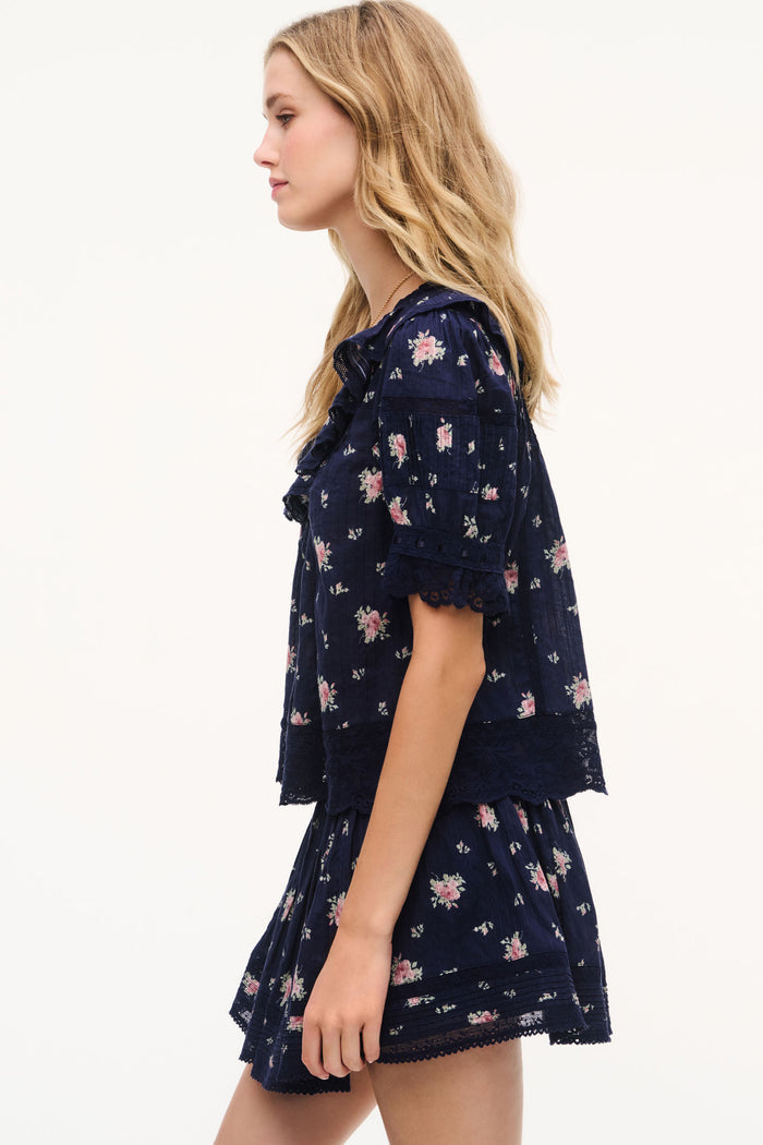 Kressler Floral Cotton Skirt