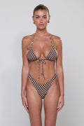 This is an image of Joey Bikini Bottom in Tulum - RESA featuring a model wearing the dress