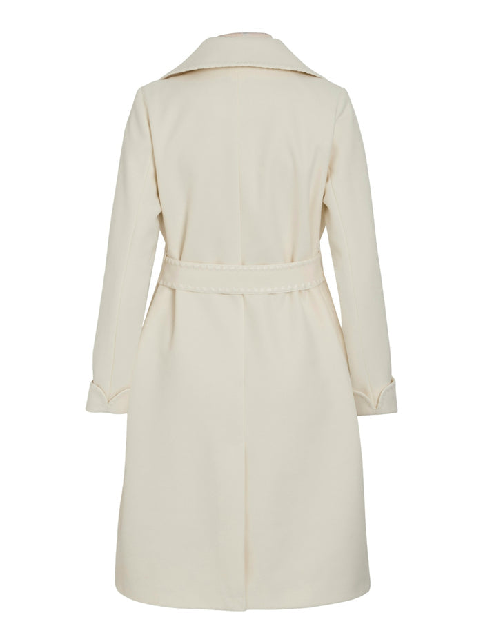 Leah Embroidery Detail Coat (Birch/Crochet)