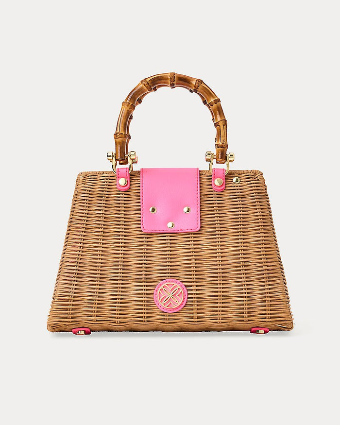 Lilly Pulitzer - Leena Top Handle Bag - Cherry Blossom Pink X Honey
