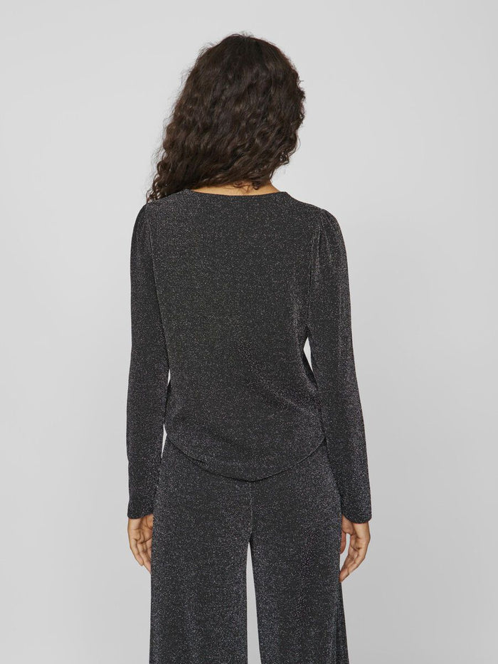 Leina Glitter Top (Black Beauty/Silver)