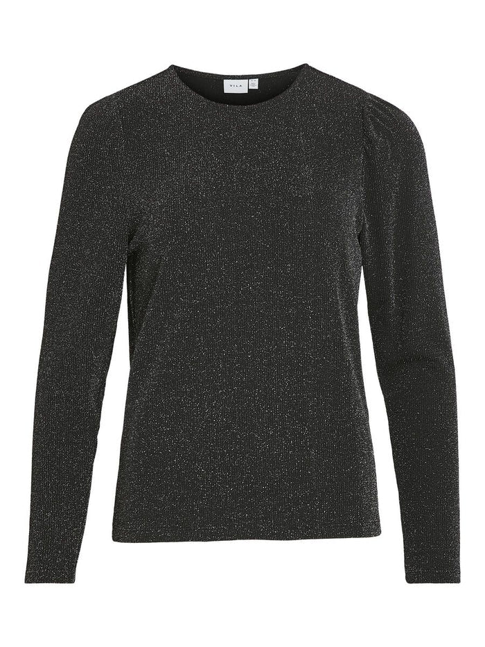 Leina Glitter Top (Black Beauty/Silver)