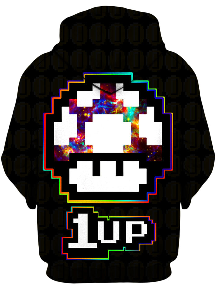 Level Up Mushroom Unisex Zip-Up Hoodie Noctum X Truth Epic Hoodie