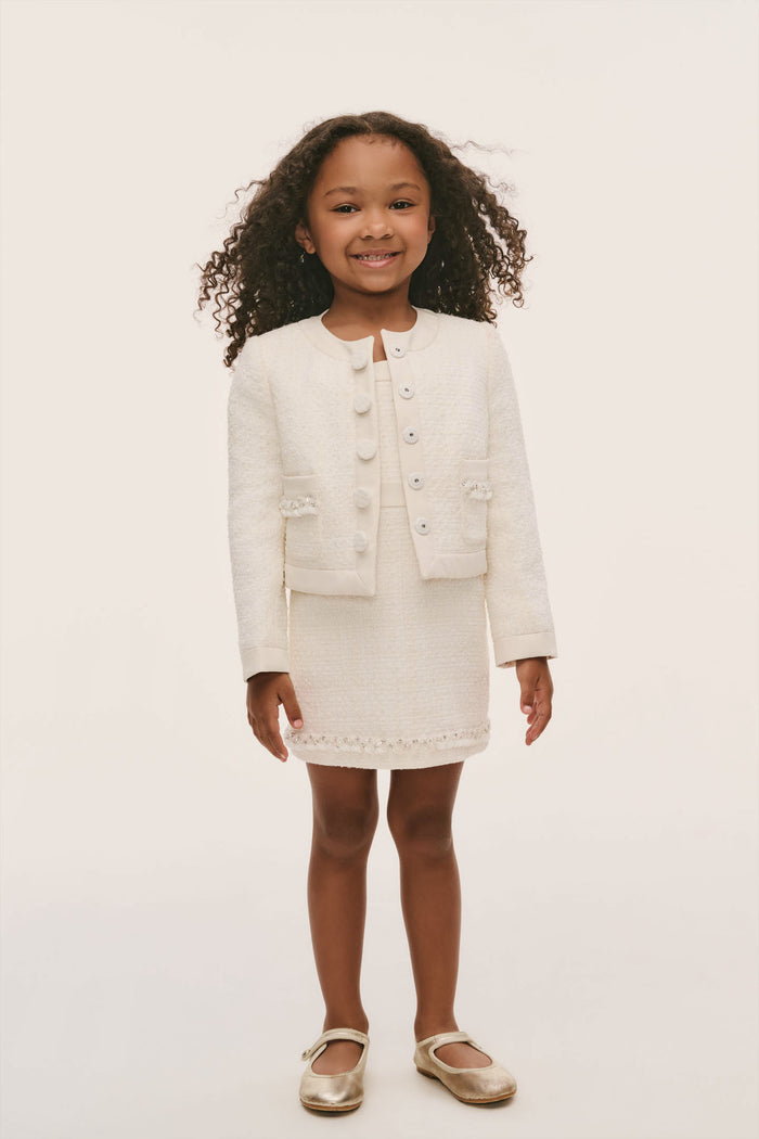 Little Girls Mini Alphie Tweed Jacket