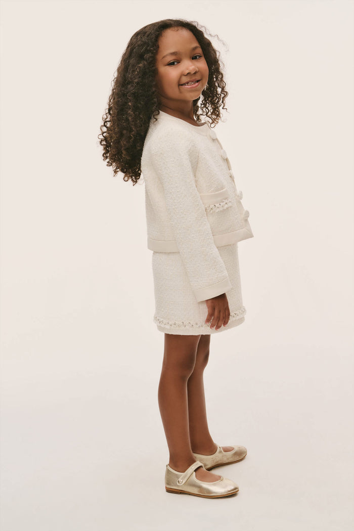 Little Girls Mini Alphie Tweed Jacket