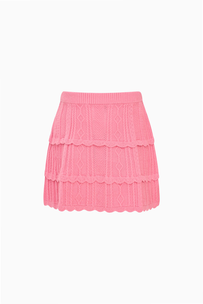 Little Girls Stretch Pointelle Gemira Skirt