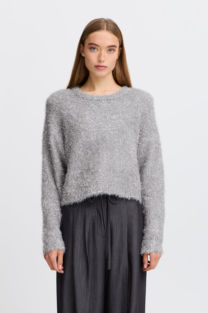 Lizzie Metallic Jumper (Silver)