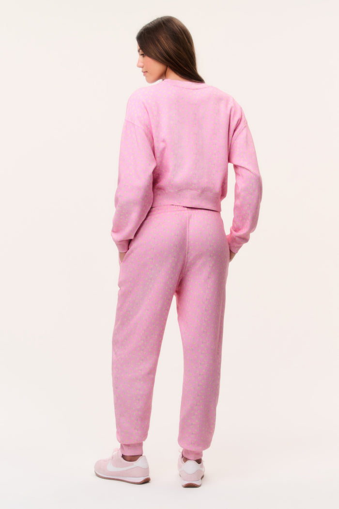 Lolana Ditsy Floral Sweatpant - POLAROID ROSE