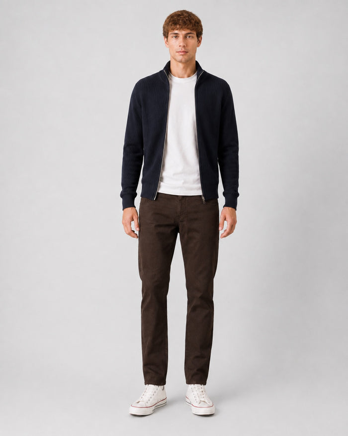 Clean Cut Copenhagen LONDON STRAIGHT 5-POCKET PANTS Bukser Dark Brown