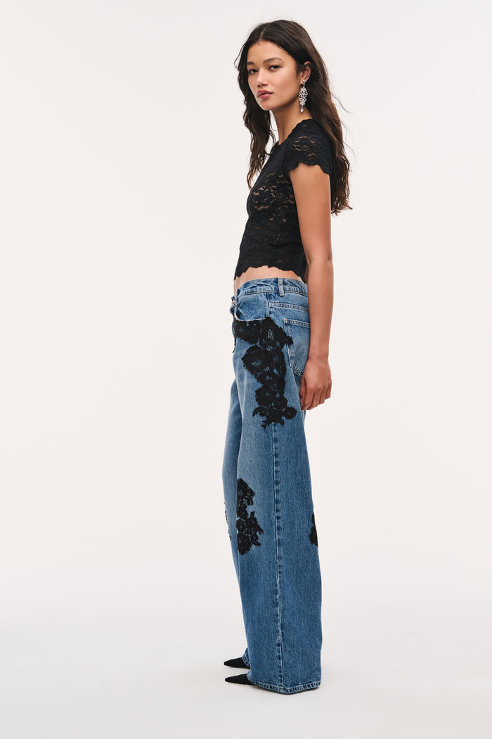 Lucas Stretch Lace Tee