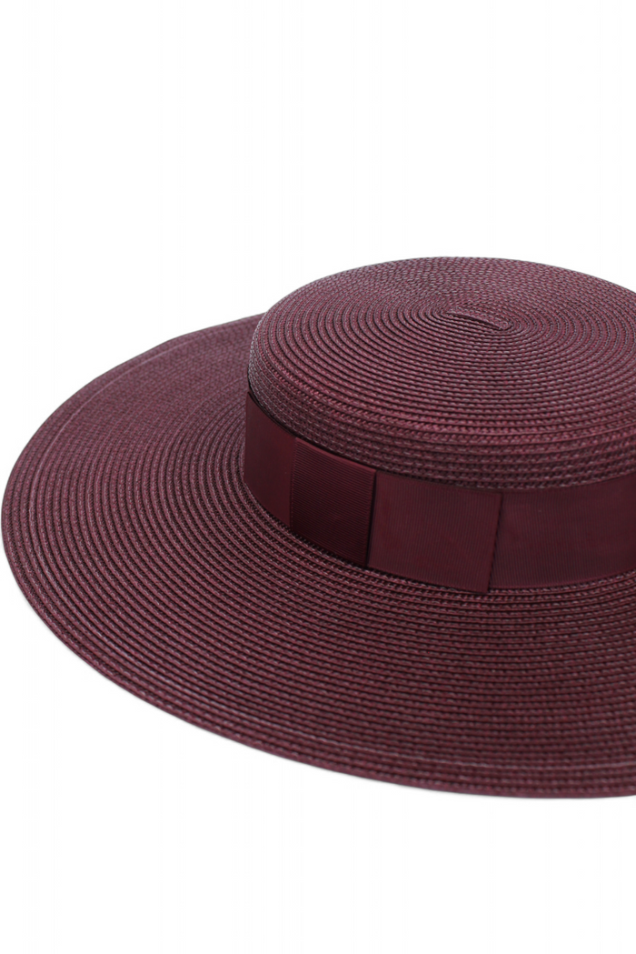 Macy Racewear Boater Dark Cherry - Accessory - Morgan and Taylor