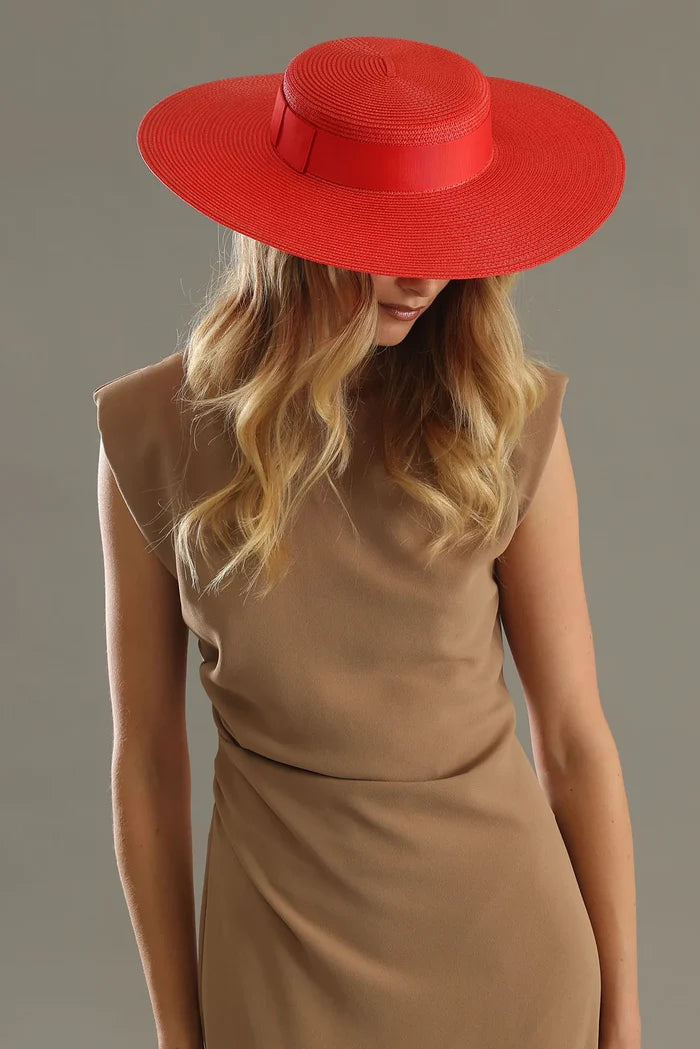 Macy Racewear Boater Red - Accessory - Morgan and Taylor