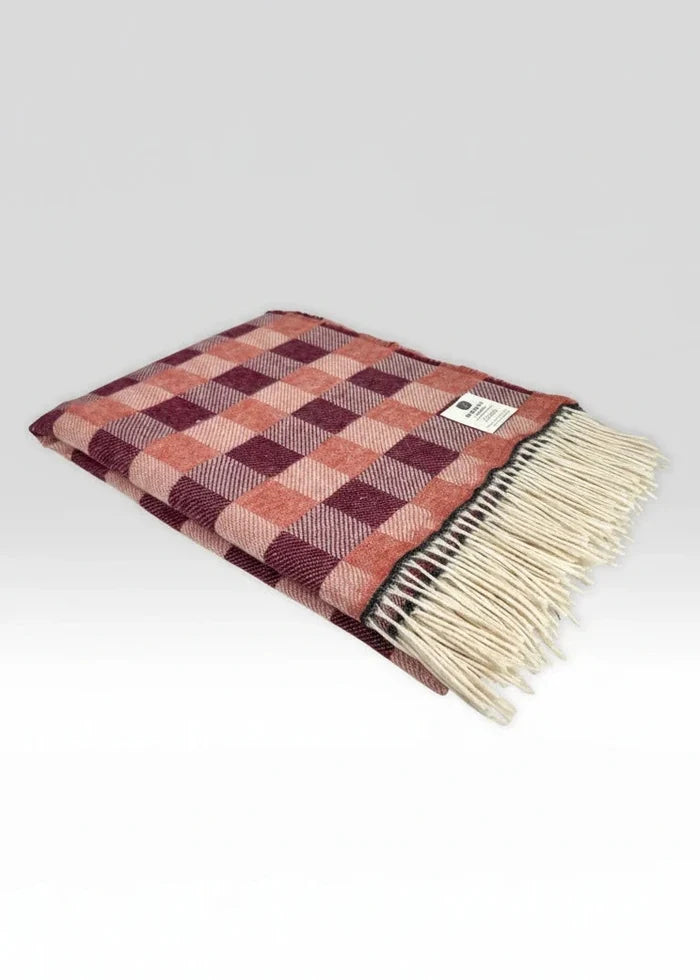 McNutt Bell Heather Pure Wool Throw | Irish Blanket 200×145cm