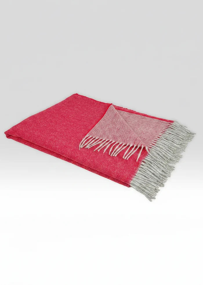 Mcnutt Pure Wool Throw | Rosehip