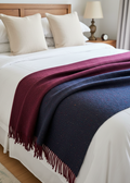 Mcnutt Pure Wool Throw | Dusk & Garnet Reversible