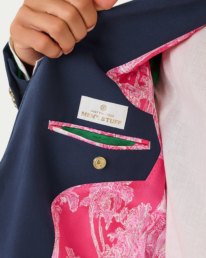 Lilly Pulitzer - Mens Stuff Flagler Blazer - True Navy