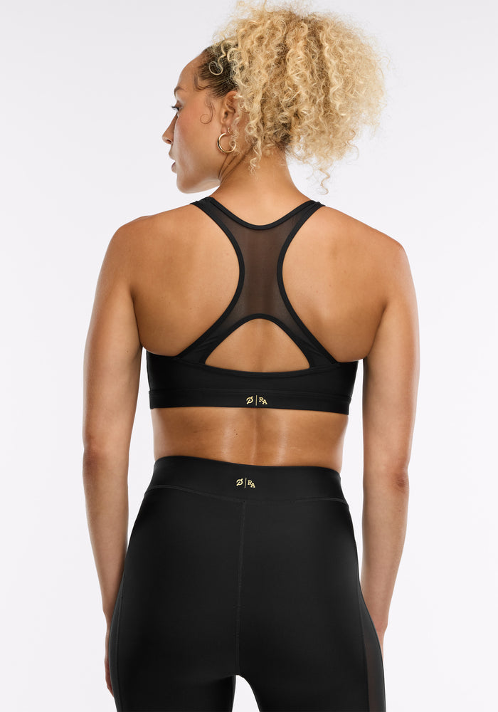 Merit High Neck Mesh Bra