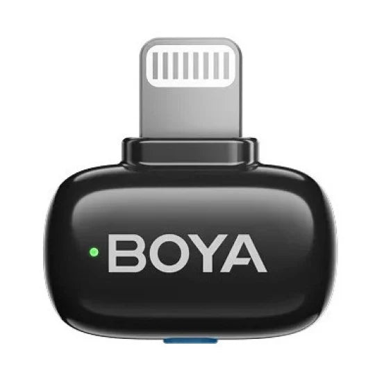 Mikrofon BOYA mini 2-01, bežični, USB C, Lightning, crni