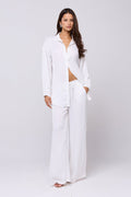 This is an image of Miley Set in White - RESA featuring a model wearing the dress