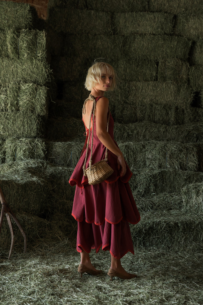 Millie Dress in Maple Red - PREORDER 🍀