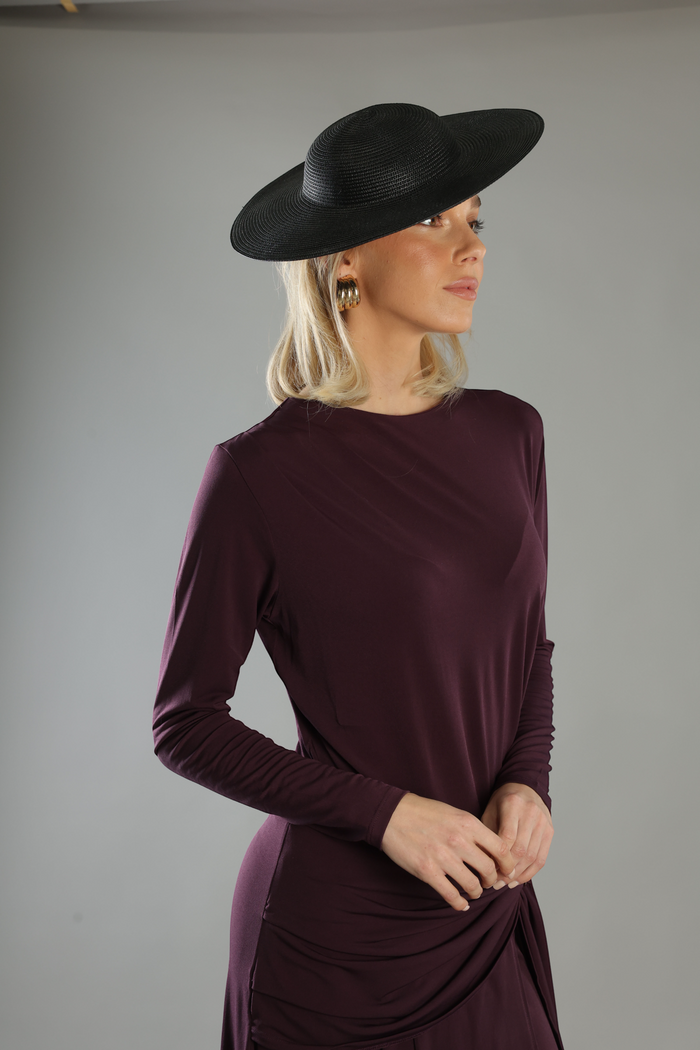 Mini Mona Racewear Plate Hat Black - Accessory - Morgan and Taylor