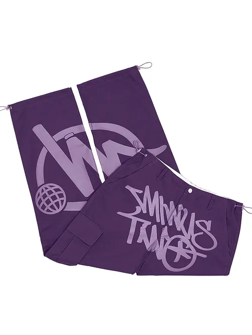 Minus Two Black Graff Cargos Full Purple