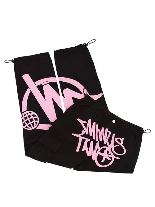 Minus Two Black Graff Cargos Pink