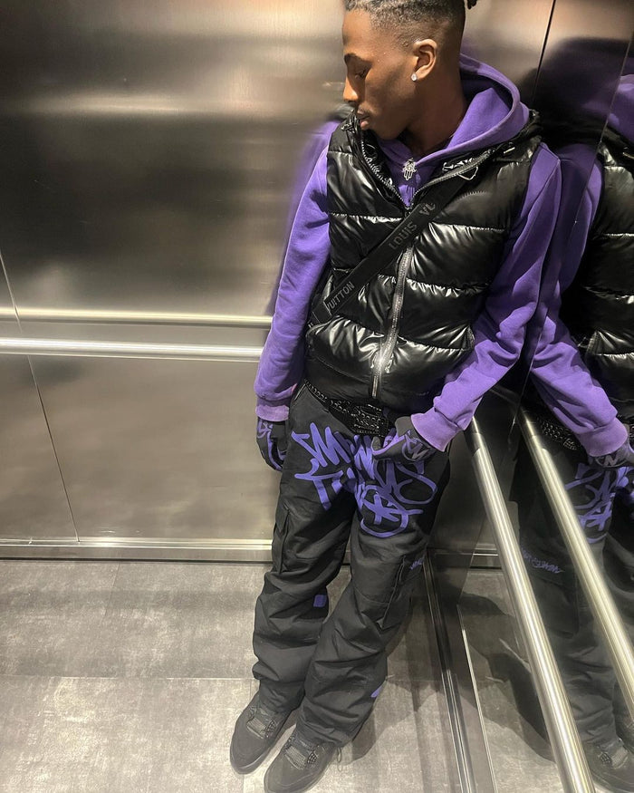 Minus Two Black Graff Cargos Purple