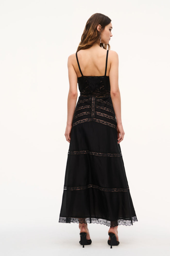 Mirabeline Silk Lace Maxi Dress