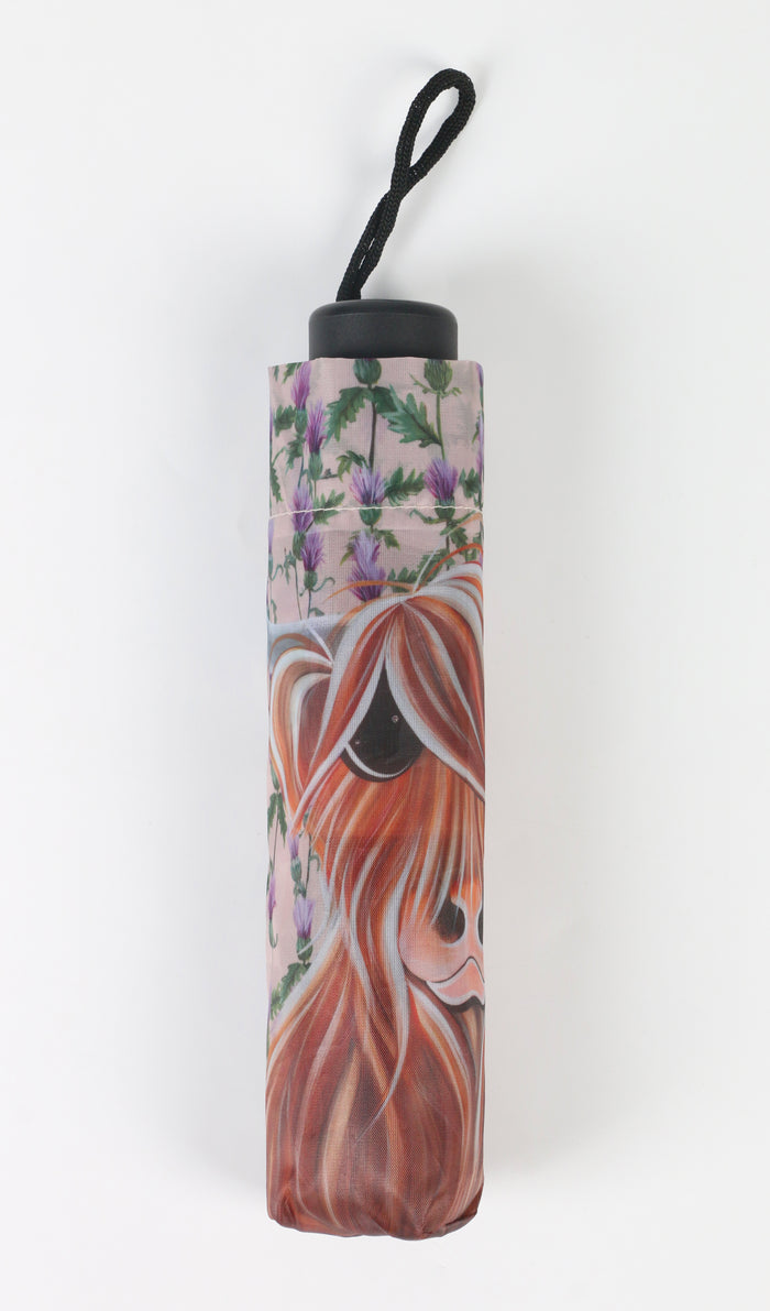 Miss Thistle Folding Umbrella - Heritage Of Scotland - N/A