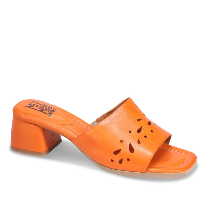 Miz Mooz ORIANA Heeled Mule in Orange - Crush Marketplace