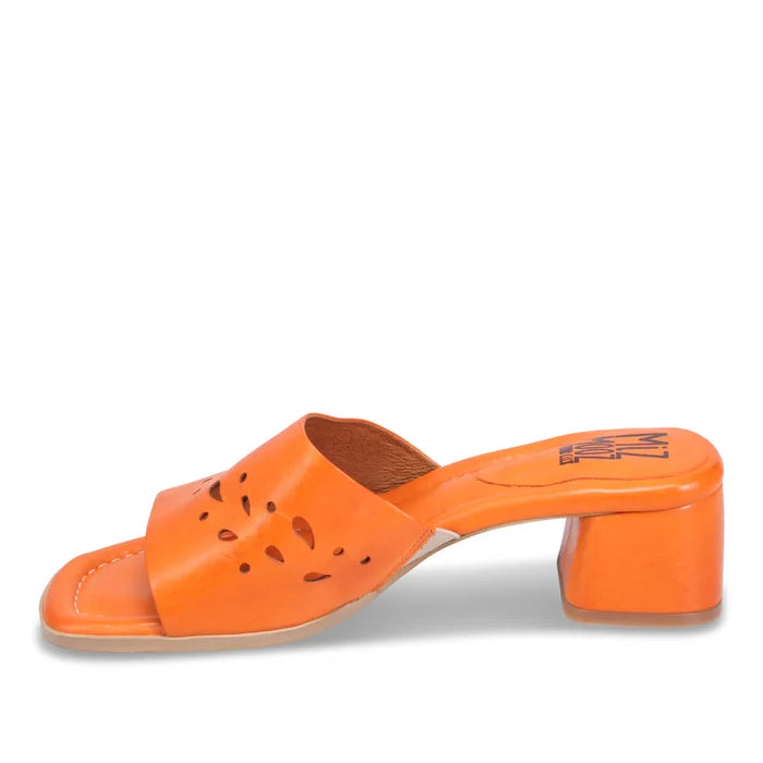 Miz Mooz ORIANA Heeled Mule in Orange - Crush Marketplace