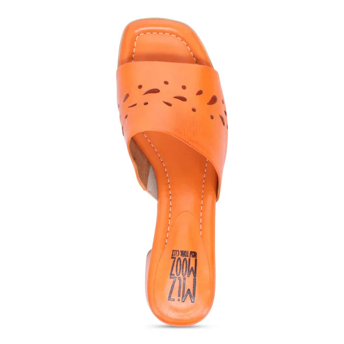 Miz Mooz ORIANA Heeled Mule in Orange - Crush Marketplace