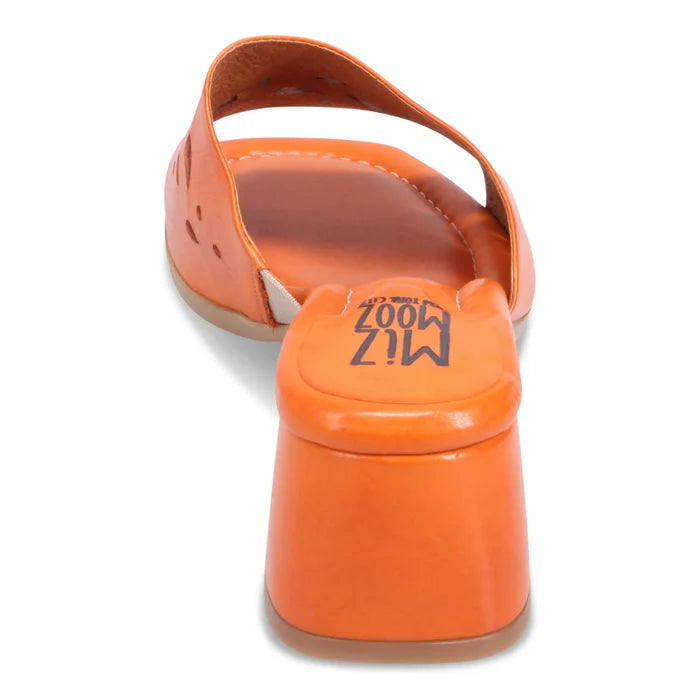 Miz Mooz ORIANA Heeled Mule in Orange - Crush Marketplace