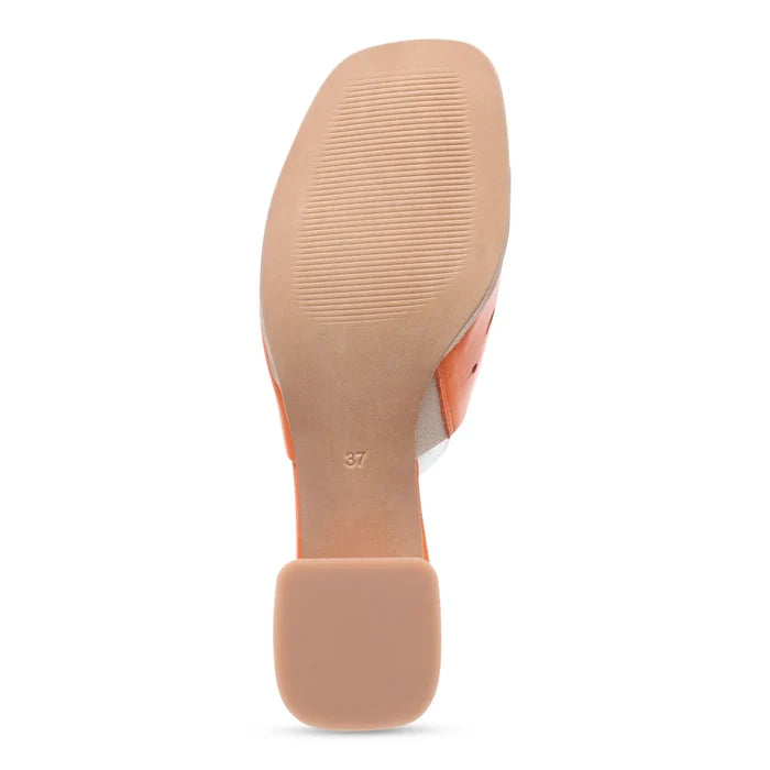 Miz Mooz ORIANA Heeled Mule in Orange - Crush Marketplace