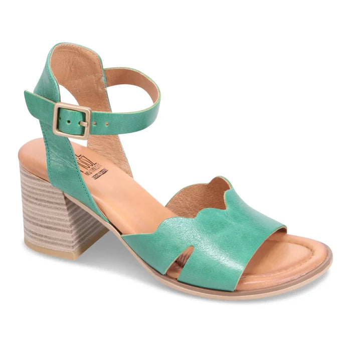 Miz Mooz REENA Heeled Sandal in Emerald - Crush Marketplace