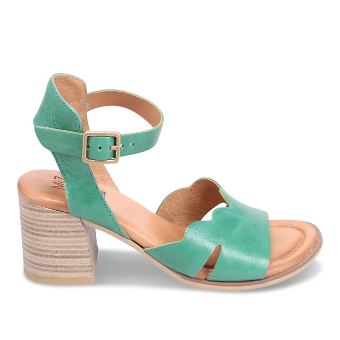 Miz Mooz REENA Heeled Sandal in Emerald - Crush Marketplace