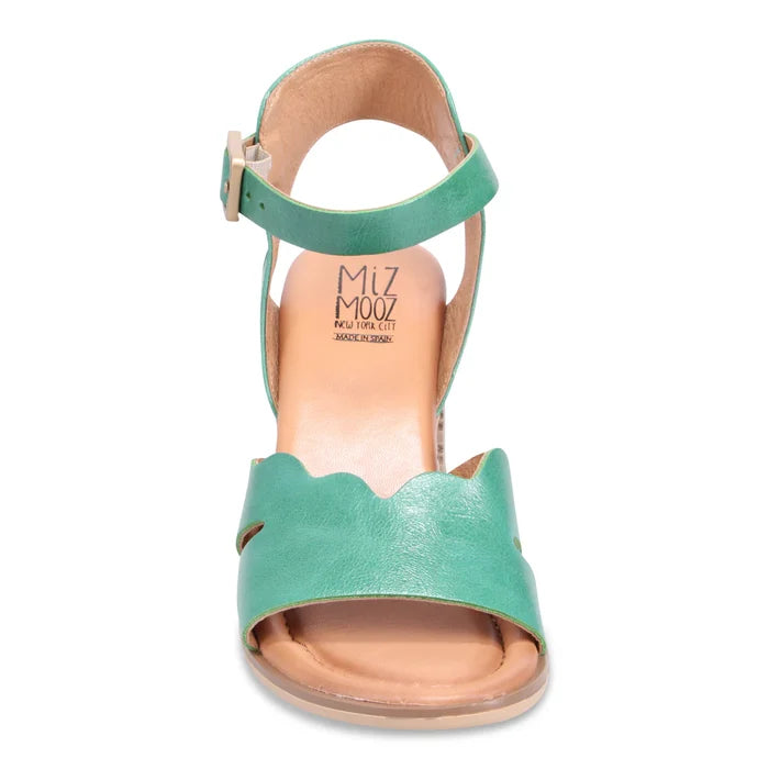 Miz Mooz REENA Heeled Sandal in Emerald - Crush Marketplace