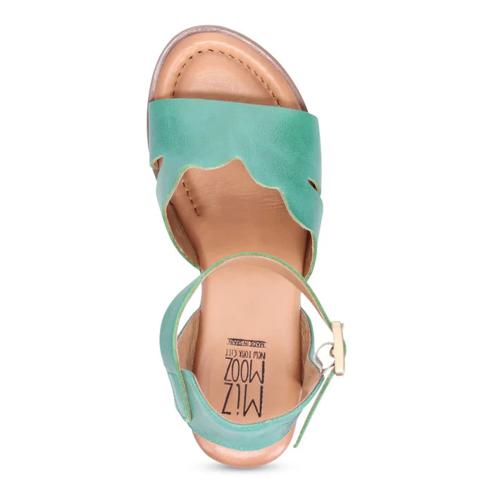 Miz Mooz REENA Heeled Sandal in Emerald - Crush Marketplace