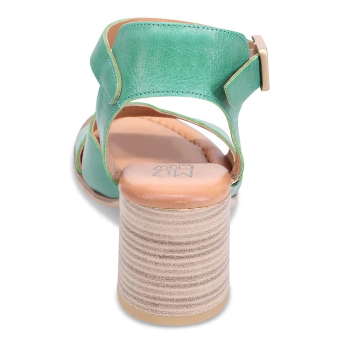 Miz Mooz REENA Heeled Sandal in Emerald - Crush Marketplace