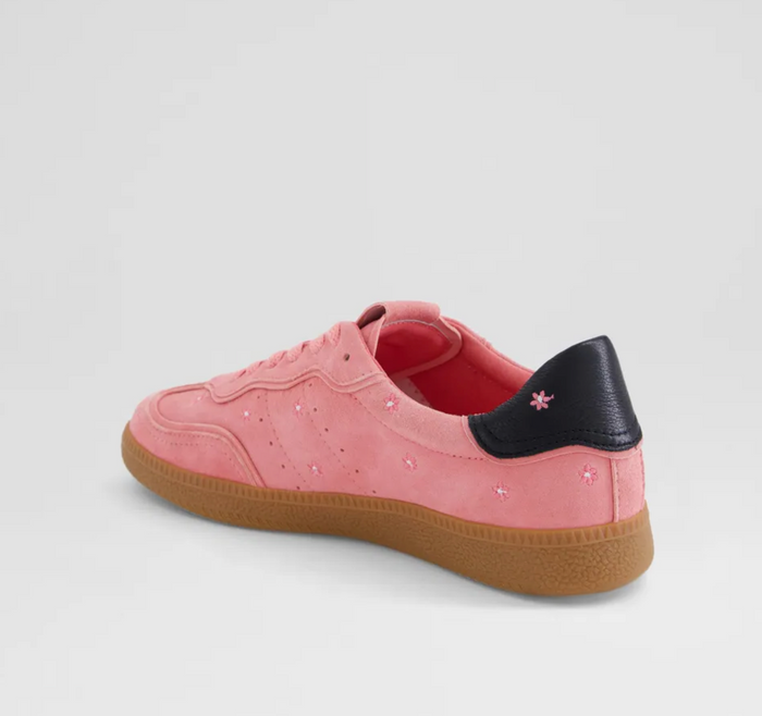 Mollini DEELARA Pink Black Suede Leather Sneaker - Crush Marketplace