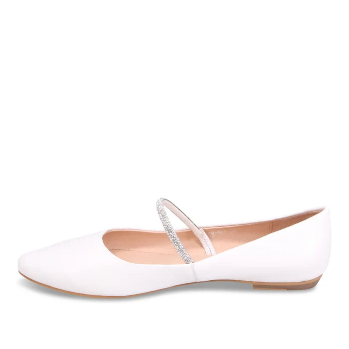 Mollini Glim Flat in White - Crush Marketplace